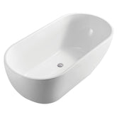 COCO Freestanding Acrylic Bath In 1500mm,1680mm Matte White